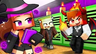 Mon PREMIER JOUR à l'école de MONSTER HIGH sur Minecraft !