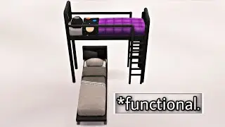 BUNK BED WITH LOWER BED PERPENDICULARLY. *THE SIMS 4. *TUTORIAL. *NOCC.