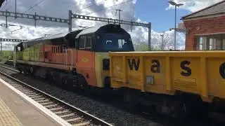70816 and 70803 fly through Cholsey with tones en route to Hinksey sidings 6C20 1/04/2024 11:56am
