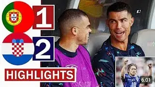 ●PORTUGAL vs CROATIA 1-2 All Goals & Highlights Internasional Friendly 2024 😱🔥