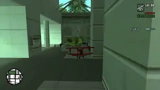 Grand Theft Auto San Andreas - RC Plane Stunt Through a Hotel Front House