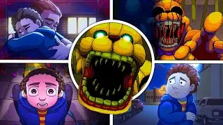 FNAF Into the Pit ✨ All ENDINGS (Escape, Bad, Normal, Good, Secret) + Menu Extra
