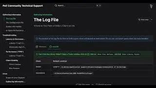 PoE Community Tech Support Site - Very Early WIP Footage