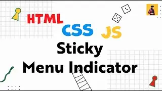 Create Sticky Animated Menu Indicator with HTML | CSS | JS