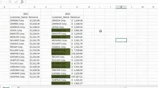 Excel  2013 Tutorial - How to Highlight Values That Exist in List1 but not List2
