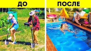 Бюджетный самодельный плавательный бассейн
