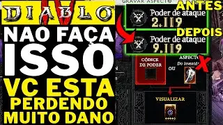 DIABLO 4 - NÃO FAÇA ISSO!!! VC ESTÁ PERDENDO MUITO DANO!!!!