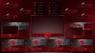 Horror Stream Overlay | Blood Stream Overlay design | Horror overlay #twitchstreamer #streamoverlay