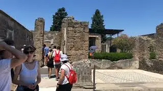 A Hidden Gem of Pompeii Ruins on Summer 2022 Walk Tour. Part 2. Casa del Fauna.