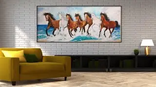 Time-lapse of my recent painting | Horse painting