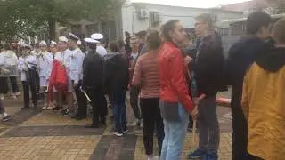 Факельное шествие  Керчь   8 мая  Построение колонн