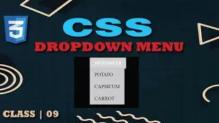 CSS TUTORIAL CLASS 09 | DROPDOWN MENU IN CSS 2024 😱😱| WEB DEVLOPMENT | #coding #css #webdesign
