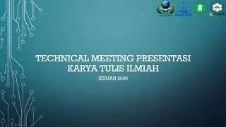 Technical Meeting Simposium SEIMAN 2020