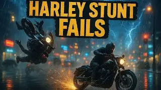 Harley Stunts Gone Wild — Wheelies, Crashes & Pure Madness!