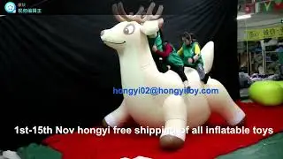 high quality inflatable toy ,inflatable deer.Awesome👍👍Suitable for 3-4 people riding