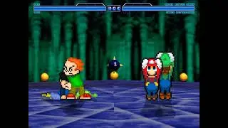 Mugen Pico and Otis (Newgrounds) Vs Super Better Mario and Luigi