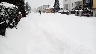 Snow in Halle Germany