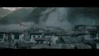 Dos segundos de un fénix volando sobre Bután - Animales Fantásticos: Los Secretos de Dumbledore