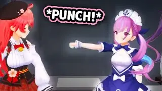 Aqua's Smol Punch Looks Adorable【Hololive】