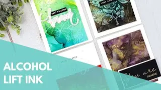 Alcohol Lift Ink Technique + Gina K Designs