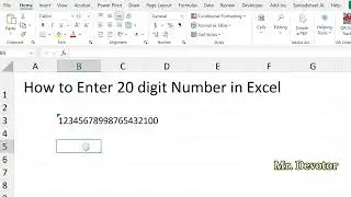 How to Enter 20 digit Number in Excel (NO MORE ZEROS!)