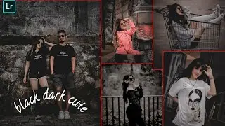 Cara mengedit foto black dark cute Ghea dan Gian || free preset lightroom mobile hits 2020|tutorial