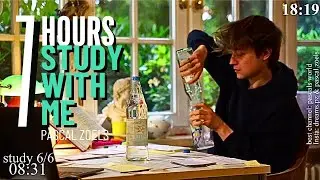 LIVE | 7-HOUR study with me 📚🌧 rain sounds & pomodoro timer 60 & 10