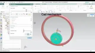 spur gear assembly inside mechanism transmission parts siemens nx