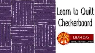 Straight Line Quilting Design Tutorial! Learn to Quilt Checkerboard