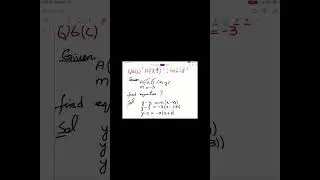 Slope point form
