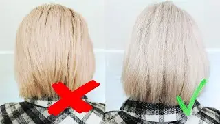 Как почистить блонд? ПЛАТИНОВЫЙ БЛОНД самой себе дома