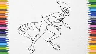 Let’s draw XLR8 in BEN 10 together