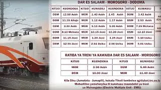 MABADILIKO YA RATIBA YA TRENI YA SGR DAR, MORO  HADI DODOMA