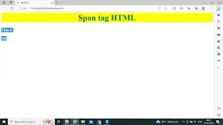 How to use span tag HTML
