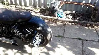 мотоцикл с двигателем заз,проект продолжается)))