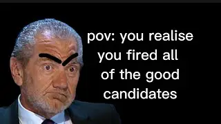basically the interviewers destroying the candidates for like 4 minutes 🤪 (apprentice 2023)