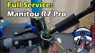 [4K] Fixing Manitou R7 Pro, Damper and Air Spring Repair