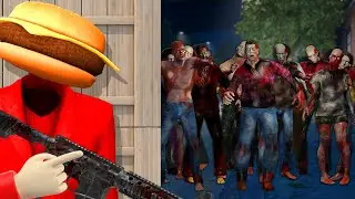A Zombie Horde is Chasing Us in The City in Gmod! (Garry's Mod RP)