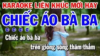 Karaoke Liên Khúc Nhạc Sống Tone Nam - Chiếc Áo Bà Ba, Bội Bạc | Karaoke Công Trình