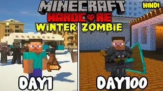 I Survived 100 Days in a ZOMBIE Apocalypse in Minecraft Here's What Happened HINDI