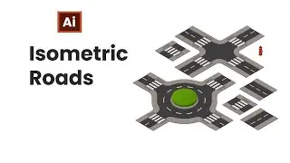Isometric design for beginners #1. How to design an isometric road in Adobe Illustrator CC 2021