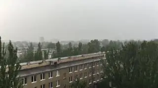 Ещё один летний ливень в Астрахани