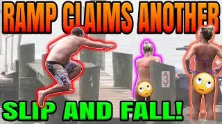 Slippery Ramp Claims Pontoon Co-Captain- E33