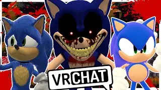 Movie Sonic Meets Outcome Memories Sonic In VRCHAT?!