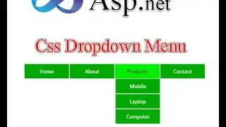 Css dropdown menu in asp net