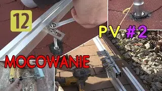 ON-GRID 04 Mocowanie paneli fotowoltaicznych na dachu pokrytym papą.