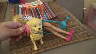Barbie and her dog taffy. Set for children.