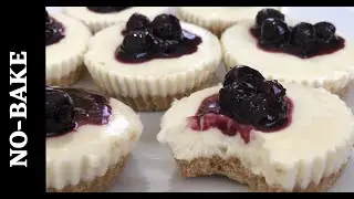 NO-BAKE Blueberry Cheesecake Bites│Easy Recipe│Flavoursome Delights