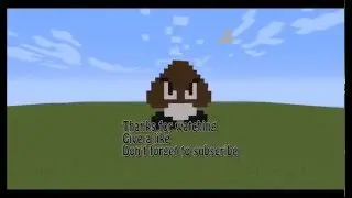 Minecraft pixel art: Goomba