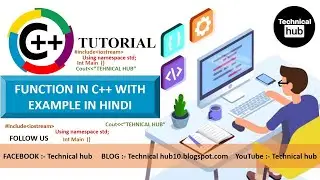 what is function in c++ with example, Function definition in programming language (learn today)